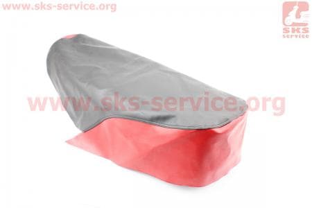 Чехол сиденья (эластичный, прочный материал) черный/красный для мопедов ALPHA (Viper) купить в Украине