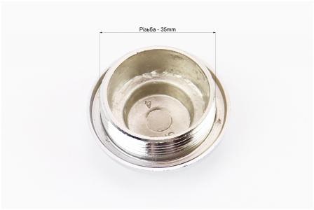 Кришка клапана до мотоцикла CB125-300, різьба 35 мм, хром, PRC