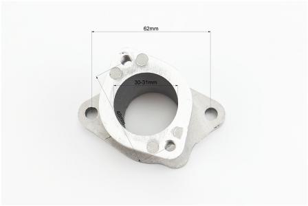 Патрубок карбюратора до мотоцикла CG125-250 200cc металевий PRC