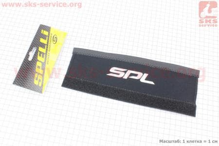 Защита пера на липучке, черная SPL-810 для велосипеда