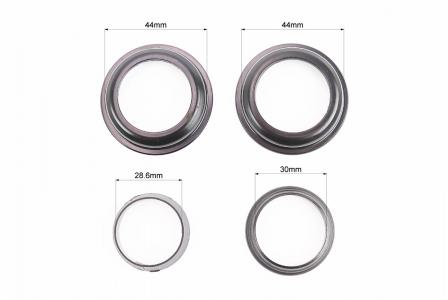 Рульова колонка до велосипеда 1-1/8" (44/28,6x44/30) напівінтегрована висока, чорна H115MP Neco