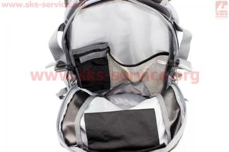 Рюкзак велосипедный влагозащитный 20 литр., с отсеком для шлема, чехлом от дождя, вентилируемые накладки на спину, светоотражающие полосы, черный COMFORT SBP-059
