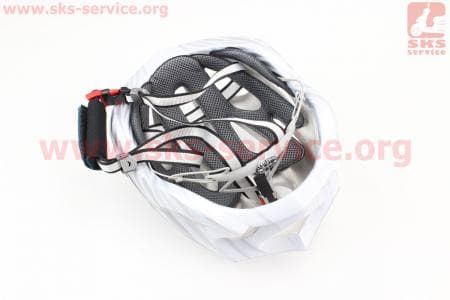 Шлем велосипедный M (55-61 см) съемный козырек, 18 вент. отверстия, системы регулировки по размеру Divider и Run System SRS, бело-серый SBH-5900