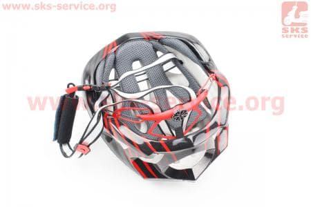 Шлем велосипедный M (55-61 см) съемный козырек, 18 вент. отверстия, системы регулировки по размеру Divider и Run System SRS, черно-красный SBH-5900