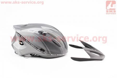 Шлем велосипедный L (59-65 см) съемный козырек, 10 вент. отверстия, системы регулировки по размеру Divider и Run System SRS, черный матовый SBH-4000