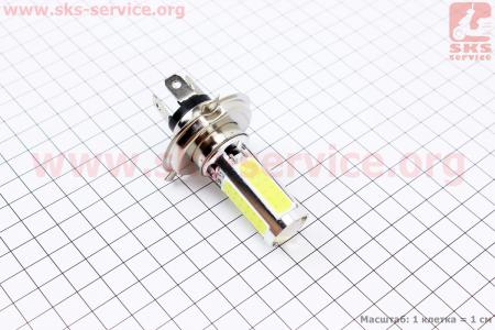 Лампа фары диодная H4 - LED-4+1(линза)