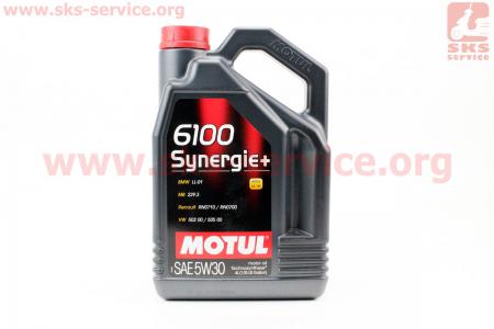 4T-6100 Synergie+ 5W-30 масло для бензиновых двигателей, полусинтетическое, 4л