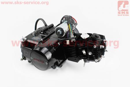Двигатель мопедный в сборе 110куб (Active) - "автомат", черный
