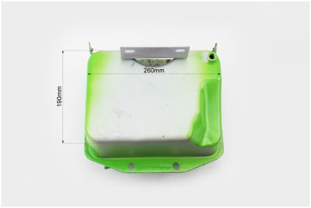 Бак паливний до двигунів R175A/R180NM, 260x190x165mm, виступаюча горловина, отвір під паливний шланг