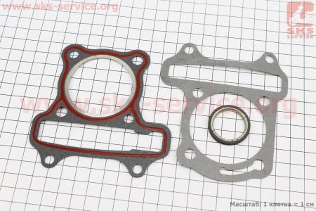 Прокладки поршневой к-кт 47мм-80cc (асбестовая)  на двигатель 50-100сс 4-Т (скутер)