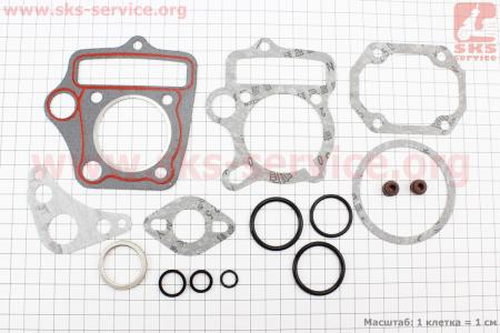 Прокладки поршневой к-кт 100cc - 50мм + сальники клапанов, манжеты для мопеда Delta (Viper)