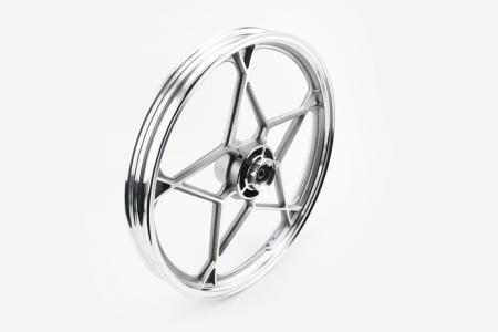 Диск колісний передній литий під диск 18X1,6, до мотоциклів Viper-125J, сірий, вісь 12 мм