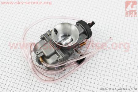 Карбюратор SPORT PWK 38 (d=38mm) с мех. заслонкой, оригинальный для мотоцикла VIPER-125-J (двигатель СВ-125сс-200сс)