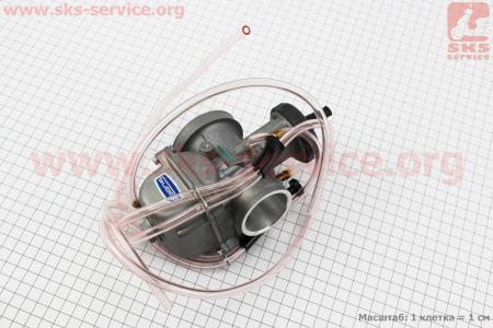 Карбюратор SPORT PWK 38 (d=38mm) с мех. заслонкой, оригинальный для мотоцикла VIPER-125-J (двигатель СВ-125сс-200сс)