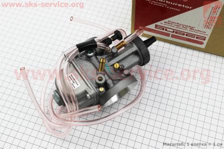 Карбюратор SPORT PWK 38 (d=38mm) с мех. заслонкой, оригинальный для мотоцикла VIPER-125-J (двигатель СВ-125сс-200сс)