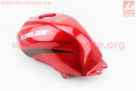 Бак топливный, КРАСНЫЙ для мотоцикла Loncin KINLON JL150