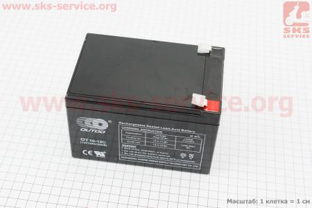 Аккумулятор OT10-12 - 12V10Ah (L150*W95*H95,mm) для ИБП, игрушек и др., 2019