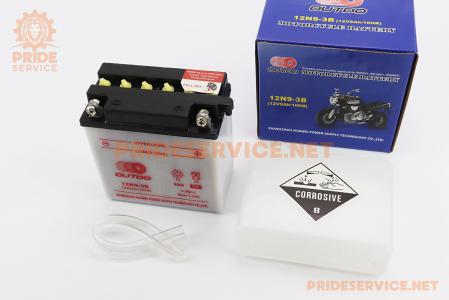 Акумулятор 12V9Ah 12N9-3B кислотний, L135*W75*H137мм, мото
