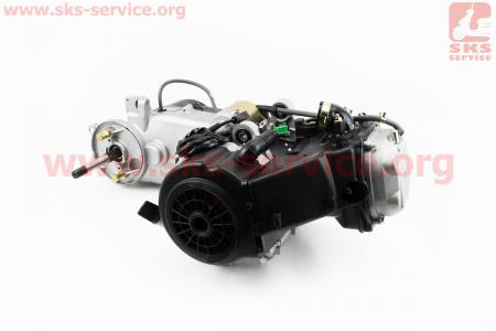 Двигатель скутерный в сборе 125куб (короткий вариатор)