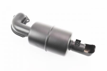 Глушник до двигунів R195NM з коліном, 2 отвори, тип 1