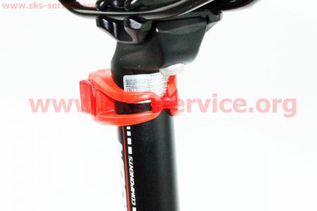Фонарь передний 2 диода + задний 2 диода силиконовые к-кт, JY-267-6 (без батареек) для велосипеда