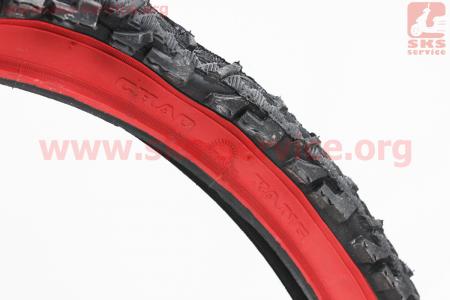 Шина 26"x2,125 (54-559) шипованная (красный борт) Н-531 для велосипедов