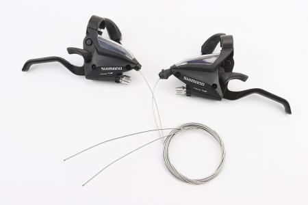 Перемикачі моноблок 3x8 до велосипеда ST-EF500, чорні, SHIMANO