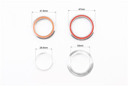 Рульова колонка до велосипеда інтегрована 1-1/8"x1-1/4" (41,8/28,6x47/33) KL-B560 KENLI, чорна