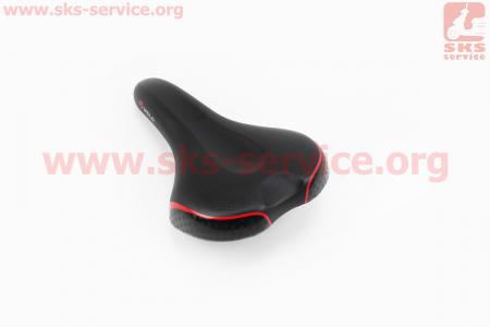 Сиденье на MTB, черно-красное VL-3465 для велосипеда