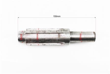  Вал первичный привода цепи L-155mm, d-25/34/22mm, ZUBR - Z-180, BIZON, BULAT для мототрактора