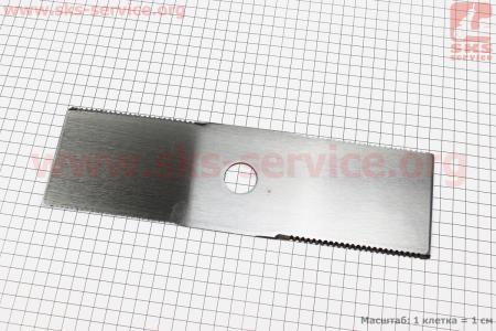 Нож режущий 2Тx305мм нержавейка, с зубьями Тип №4 для мотокосы