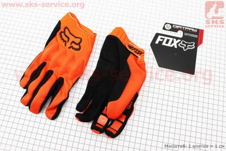 Перчатки мотоциклетные XL-черно/оранжевые