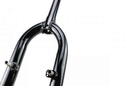 Вилка до велосипеда 24" з різьбою 1" (25,4 мм), шток 200 мм, V-brake, чорна, PRC