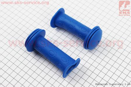 Ручки руля детские 95мм, голубые PVC-138A для велосипеда