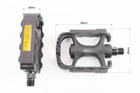 Педалі до велосипеда MTB 9/16" (110x77x26 мм) пластикові, чорні NW-223 FPD