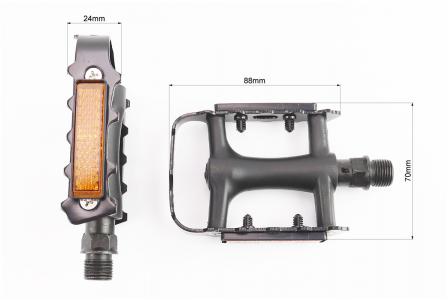 Педалі до велосипеда MTB 9/16" VM273DU, пластик-алюміній, чорні Wellgo