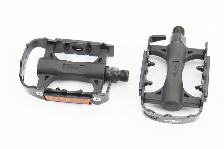 Педалі до велосипеда MTB 9/16" LU-C25, пластик-алюміній, чорні — Wellgo