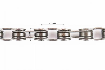 Ланцюг приводний до велосипеда 1/2x3/32x116L 8 швидкостей, чорний TAYA