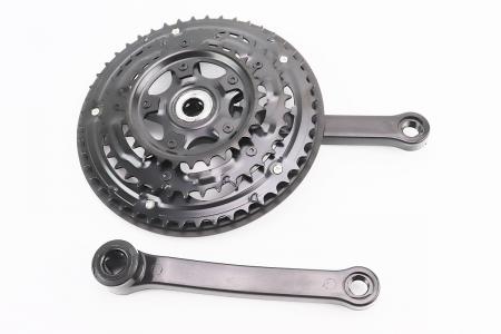 Шатуни до велосипеда MTB, квадратний вал, 170 мм, 48/38/28T, PRC