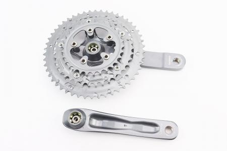 Шатуни до шосейного велосипеда Claris FC-2403, 165 мм (50-39-30T) Octalink, алюмінієві, сірі SHIMANO
