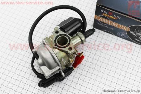 Карбюратор для скутера Honda DIO50 AF18/27/28/34 (d=18,8) НЕ оригинал