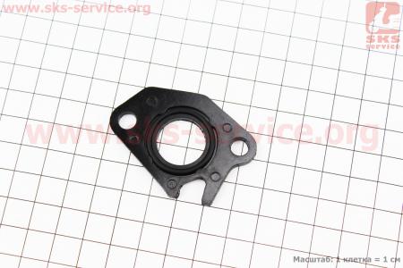 Прокладка патрубка карбюратора для скутера Honda DIO AF34/35 (пластмасс) d-18mm + манжет