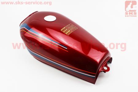 Бак топливный Viper V125 S SAFARI / Zhongyu ZY125, красный для мотоциклов разных моделей (Китай, импорт)