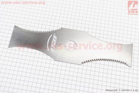 Нож 2Тx305мм, с зубьями, на блистере для мотокосы (триммера)
