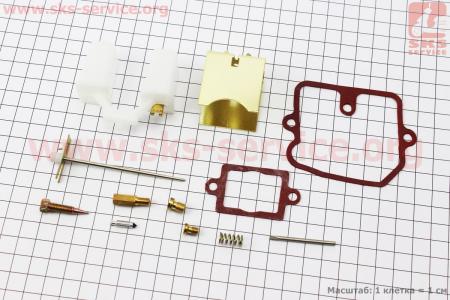 Ремонтный комплект карбюратора К65Д Юпитер, 9 деталей+поплавок на мотоцикл ИЖ Юпитер