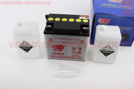 Аккумулятор 12V24Аh Y60-N24-B кислотный (L184*W124*H175mm) для дизельных мотоблоков