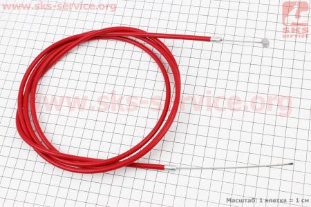 Трос заднього гальма (трос 200 см; оболонка 182 см), червоний для електросамокатів
