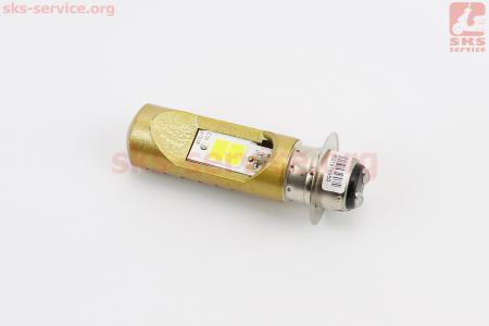 Лампа фари діодна P15D-25-1 - LED-2 (жовта)