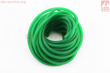 Шланг паливний 5x7мм - 10метр., зелений "силікон"