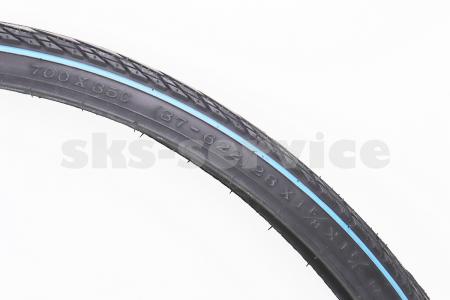 Шина до велосипедів 28"x1 5/8х1 3/8 700-35С (37-622) дорожня S-234, DELI